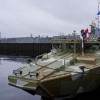 На Северном флоте поднят Андреевский флаг на транспортно-десантном катере типа «БК-16»