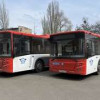 На маршрут № 2 в Донецке вышла первая партия низкопольных автобусов ЛиАЗ, переданных Москвой